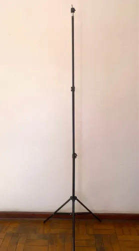 Tripé Iluminação 1,90 Tocha Flash Led Softbox Suporte Câmera