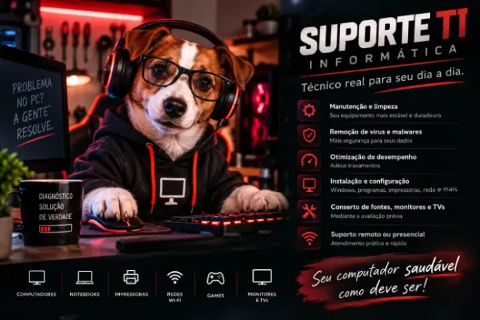 Suporte técnico em TI - Informática -