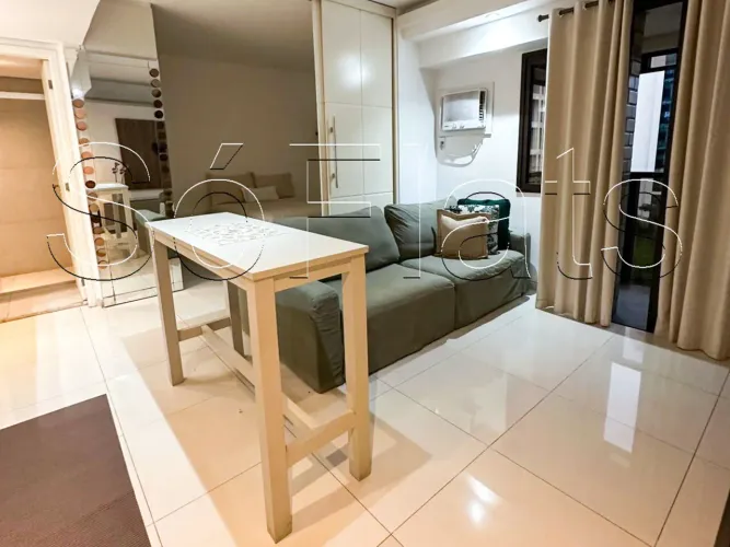 Studio 37m² à venda em Moema com varanda e vaga | Próximo ao Aeroporto de Congonhas