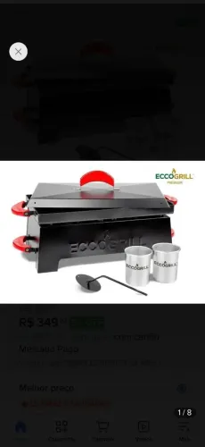 Churrasqueira eco grill a álcool