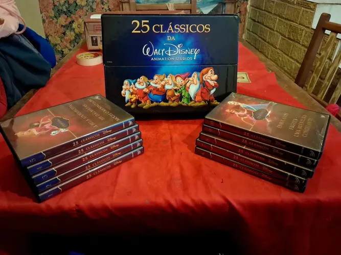 BOX DVD OS 25 MAIORES CLÁSSICOS DISNEY DE TODOS OS TEMPOS! EDIÇÃO DE COLECIONADOR RARO