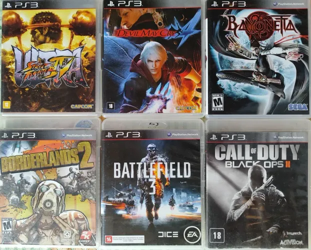 Lote de jogos do PS3