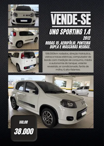 Fiat Uno Sporting 1.4 EVO Fire Flex 8V 4P 2012