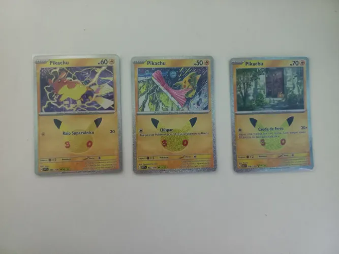 Cartas pokemon pikachu edição 30 anos