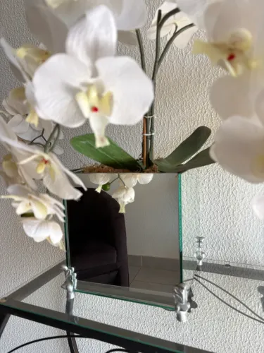 Vaso com orquídea