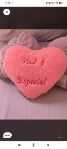 Coração de pelúcia novo 