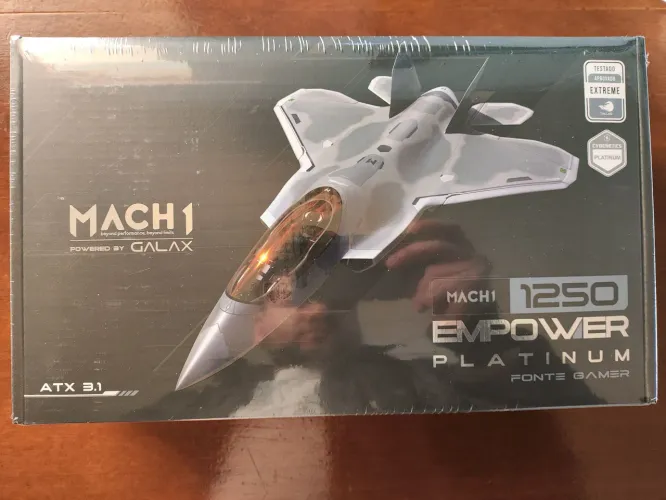 Fonte de Alimentação: Galax Mach 1 Empower 1250W Platinum LACRADA