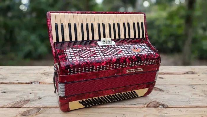 Acordeon Todeschini selo verde 120 bxs