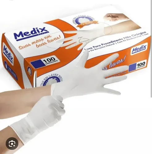 LUVAS DE LÁTEX E NITRICA SEM PÓ 