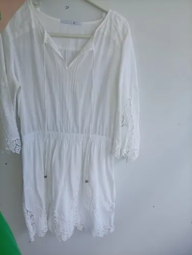 Vestido branco com renda