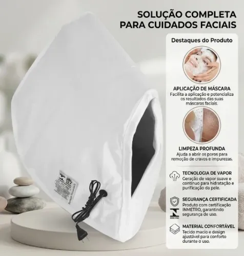 Máscara Térmica Facial Elétrica Profissional Limpeza de Pele 220v