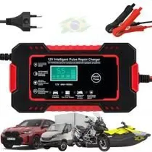 Carregador automotivo Inteligente bateria 12V até 100Ah