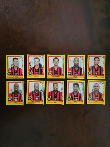 10 figurinhas jogadores Atlético Paranaense CB 1998 nunca coladas