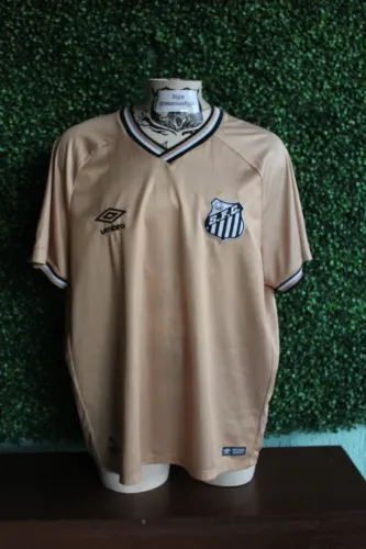 santos camisa 2018, dourada - umbro