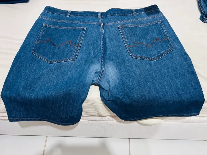 Bermuda Jeans Azul MARFINNO TAM 52 Usada