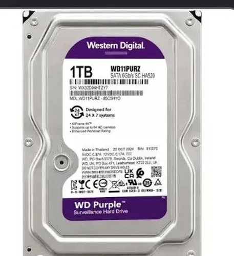 ? HD WD Purple 1TB SATA 3 CFTV - Western Digital WD10PURZ