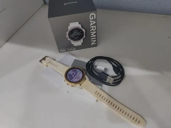 Relogio com GPS e frequencimetro Garmin Fenix 5 S Plus