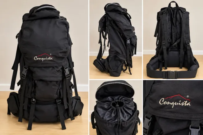 Mochila Cargueira Conquista Grande - Camping, Trilha e Viagem