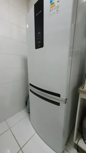 Geladeira Brastemp Frost Free Inverse 443 litros Branca com Turbo Ice BRE57AB 110V