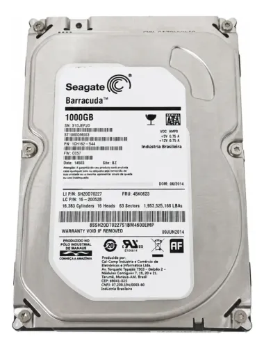 Hd 1tb Seagate Barracuda St1000dm003 3,5 S1djepjd Oem