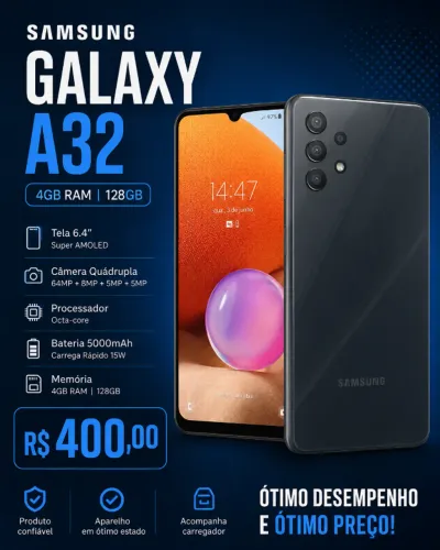 Samsung A32 4/128gb Semi novo