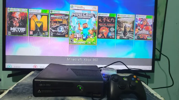 Xbox 360 slin Rgh 2 cheio de jogos 