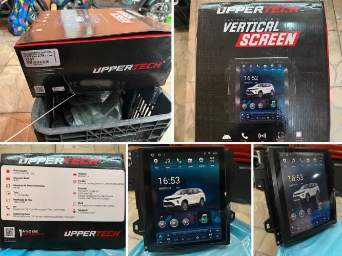 CENTRAL MULTIMÍDIA UPPERTECH VERTICAL SCREEN