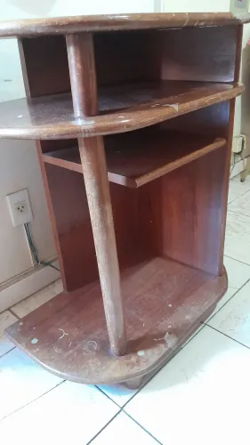 Rack de madeira para tv