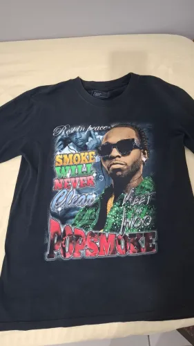 camisa thug nine pop smoke tamanho p