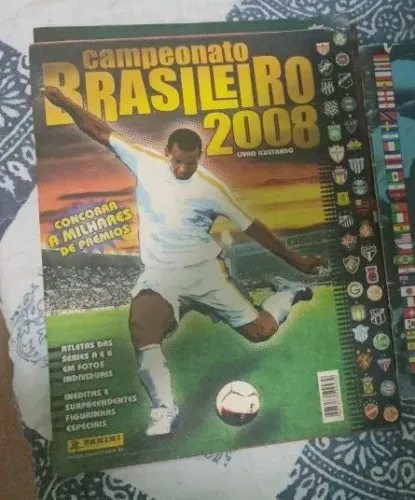 Álbum Campeonato Brasileiro 2008 Panini - Aprox. 73% com Figurinhas - Leia a Descrição