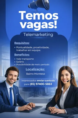VAGA PRIMEIRO EMPREGO MONTESE