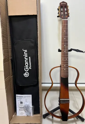Violão Elétrico Giannini Roadman Grmn 3ts Nylon Sunburst
