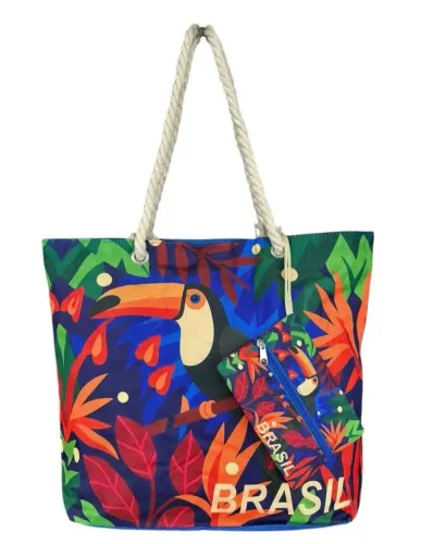 Bolsas de praia com necessaire 