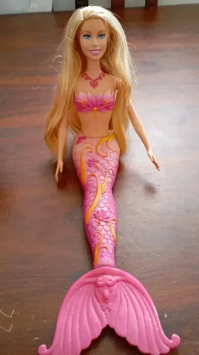 Barbie sereia Vontage Rosa