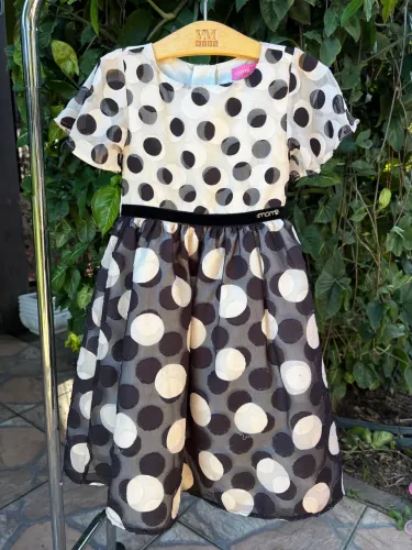 Vestido de Bolinhas Tamanho 3
