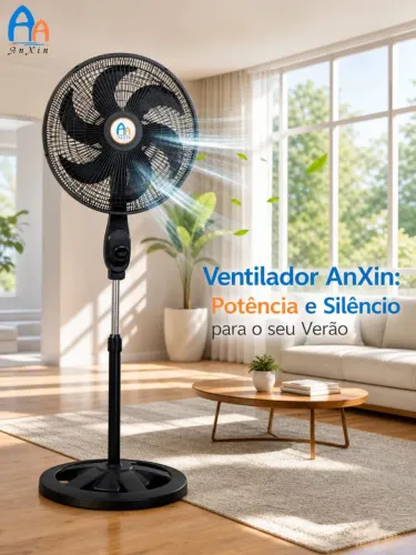 (NOVO) OFERTA!Ventilador de coluna 6 pás 75w 40cm 3 velocidades silencioso 220v
