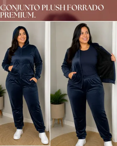 Conjunto Plush Forrado Premium.