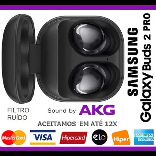 Samsung Galaxy Buds 2 Pro Headphone s/ Fio AKG, Bluetooth, Novíss, Caixa, Nota, Garantia
