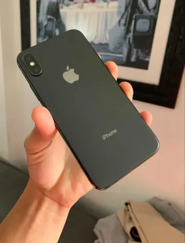 iPhone X 256GB Preto Todo ok, ICloud livre, Bateria 100%, Com Carregador e Capa - Entrego