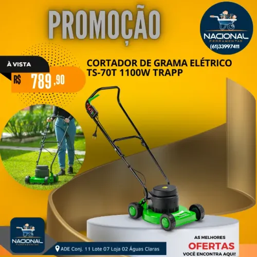 Cortador de Grama Elétrico Trapp TS 70T de 1100W Maquina