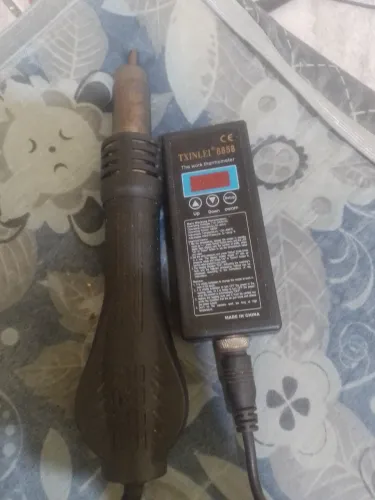 Estacao de retrabalho portátil, funcionando tudo perfeitamente, acompanha 2 bicos,