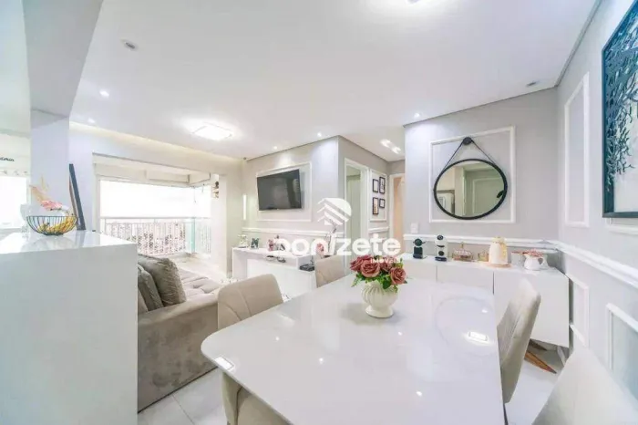 Apartamento 2 Dormitórios com 1 Suíte, Varanda Gourmet e 2 Vagas  Santo André (Jardim Stel