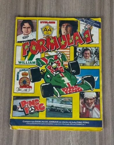 Álbum Fórmula 1 Ping Pong Raro Faltando Apenas 20 Figurinhas