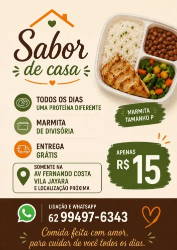 Marmitex 15,00 