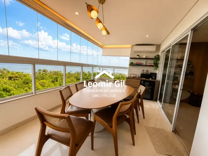 Apartamento no Imperador Do Lago, 163 m² Todo Mobiliado, Frente Pro Lago