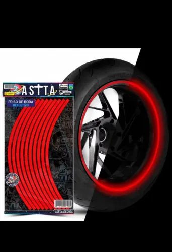 Friso de roda para uso em moto