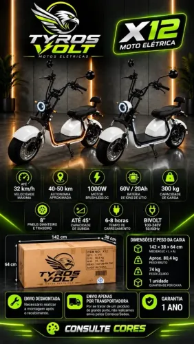 Moto elétrica X13 1000W