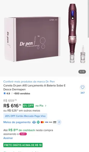 Caneta microagulhamento