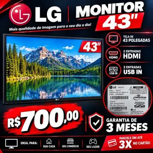MONITOR LG 43' POLEGADAS