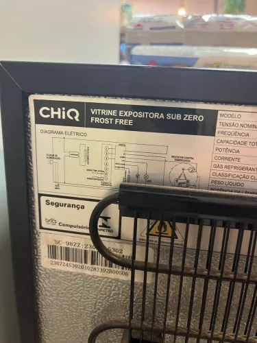 freezer chic vitrine expositora sub zero frost free